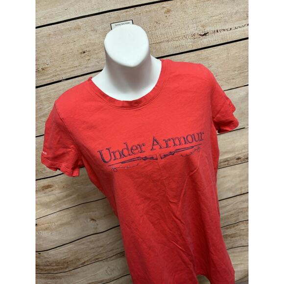 Under Armour Womens Hunting Shirt Size Medium Womens Pink Casual Short Sleeve - Picture 7 of 13